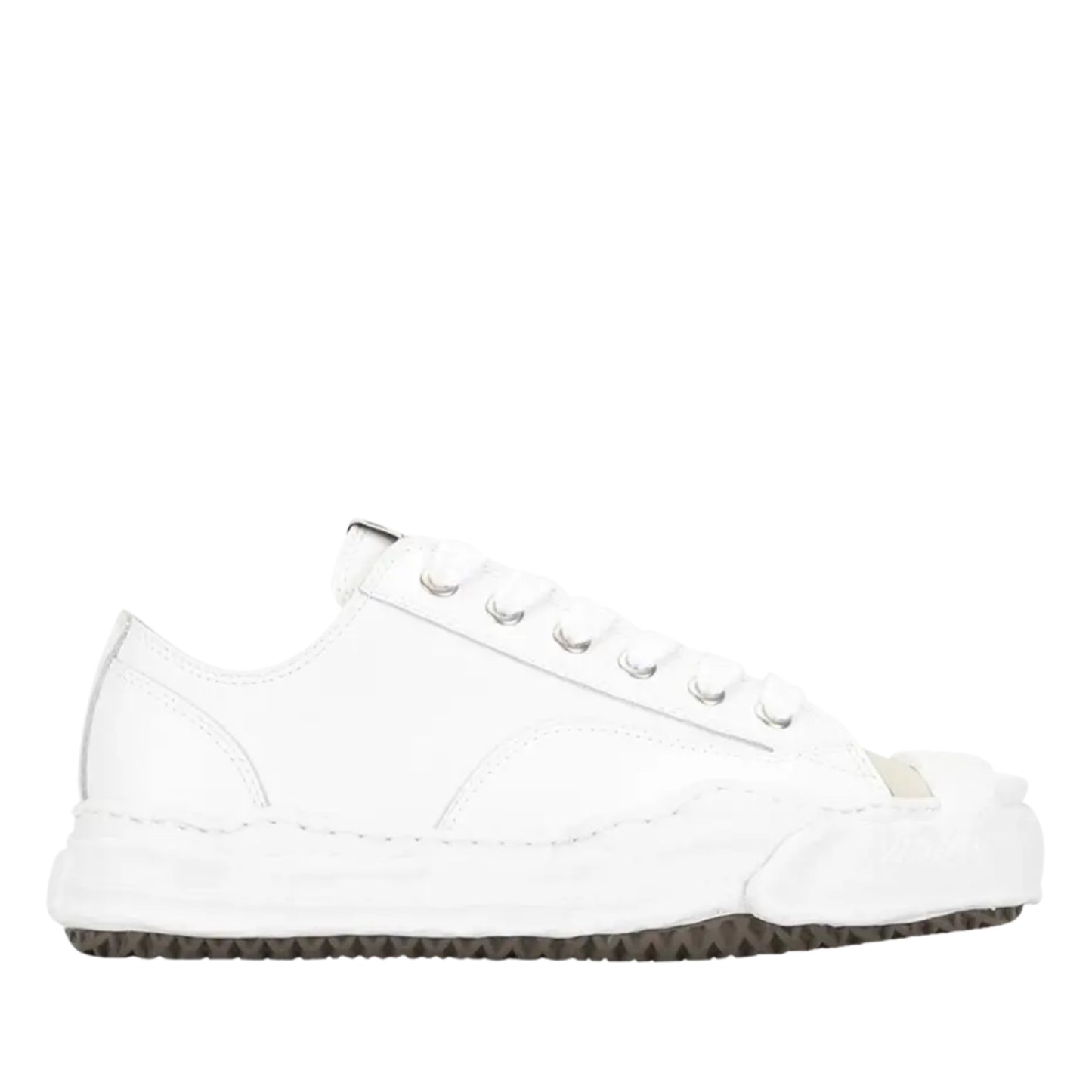 Maison Mihara Yasuhiro Hank OG Sole Leather Low Top Sneakers White