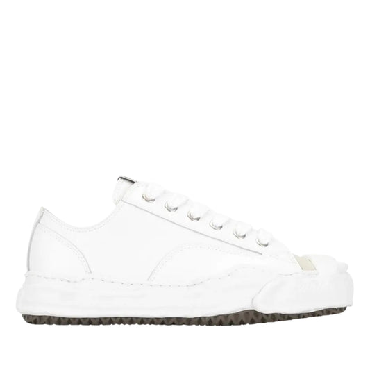 Maison Mihara Yasuhiro Hank OG Sole Leather Low Top Sneakers White