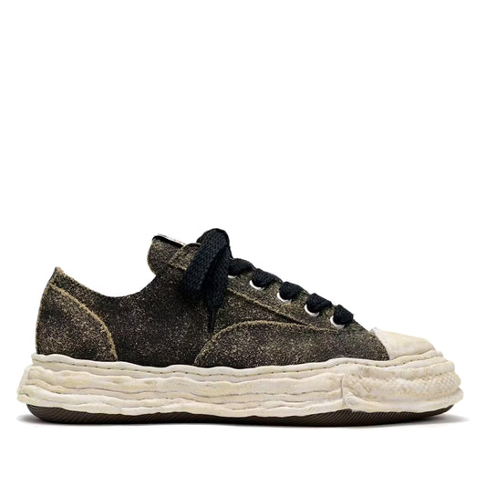 Maison Mihara Yasuhiro Peterson 23 OG Sole Vintage Suede Low Top Sneakers Black White