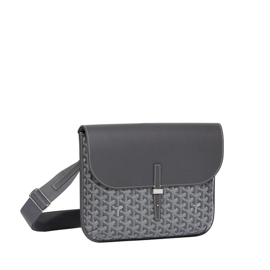 Goyard Coursier Messenger Bag Grey