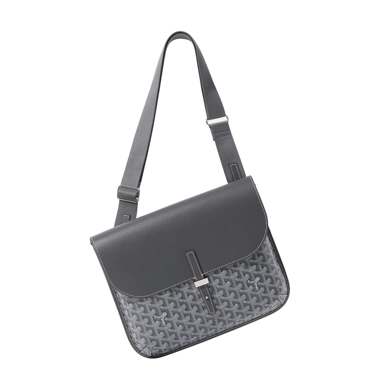 Goyard Coursier Messenger Bag Grey