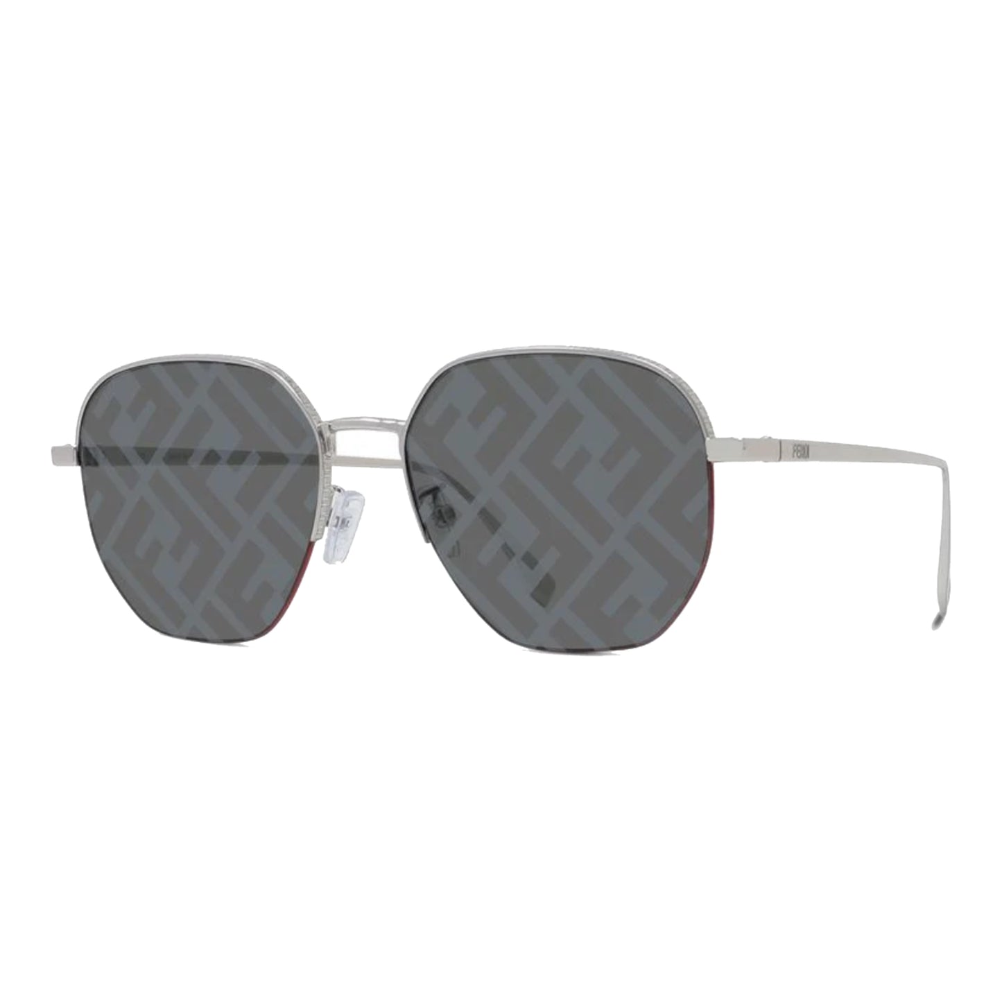 Fendi Travel Round Sunglasses Silver/Grey (FE40004U-16C)