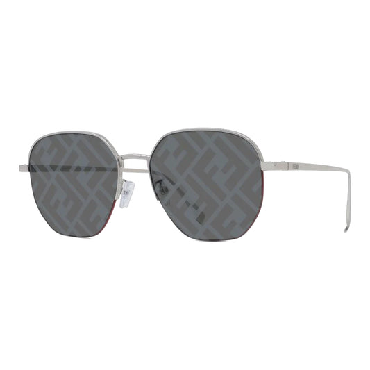 Fendi Travel Round Sunglasses Silver/Grey (FE40004U-16C)