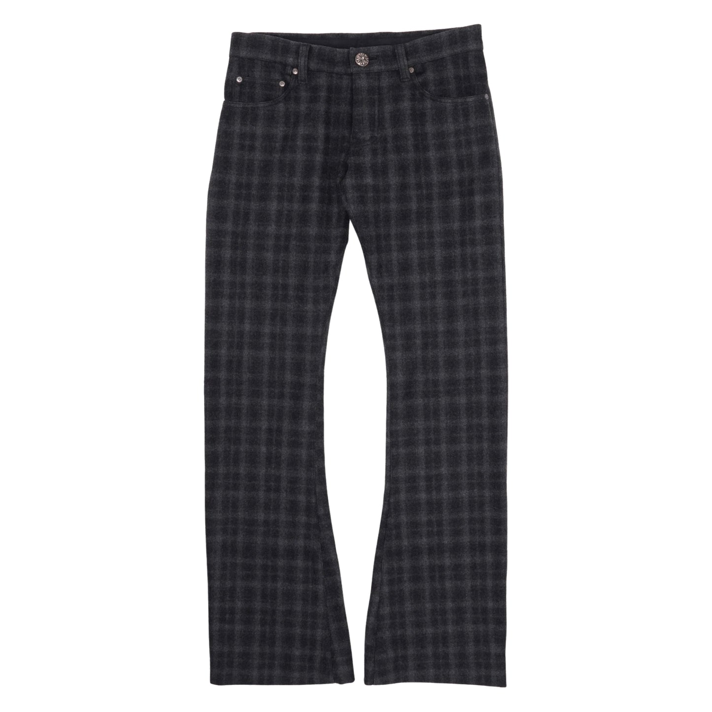 Chrome Hearts The Substitute Wool Plaid Pants Grey/Black