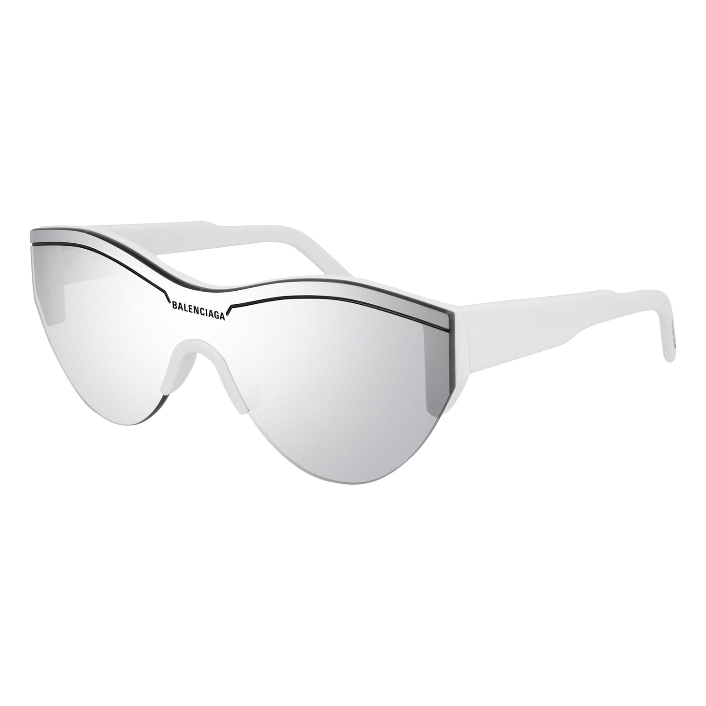 Balenciaga Sunglasses Shiny Solid White (BB0004S-005)