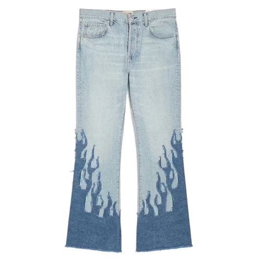Gallery Dept. LA Blvd Flames Flare Jeans Indigo