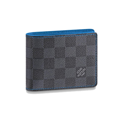 Louis Vuitton Slender Wallet Damier Graphite Blue