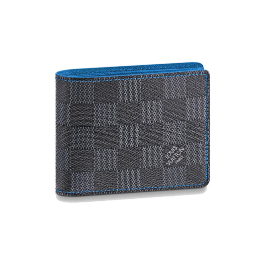 Louis Vuitton Slender Wallet Damier Graphite Blue