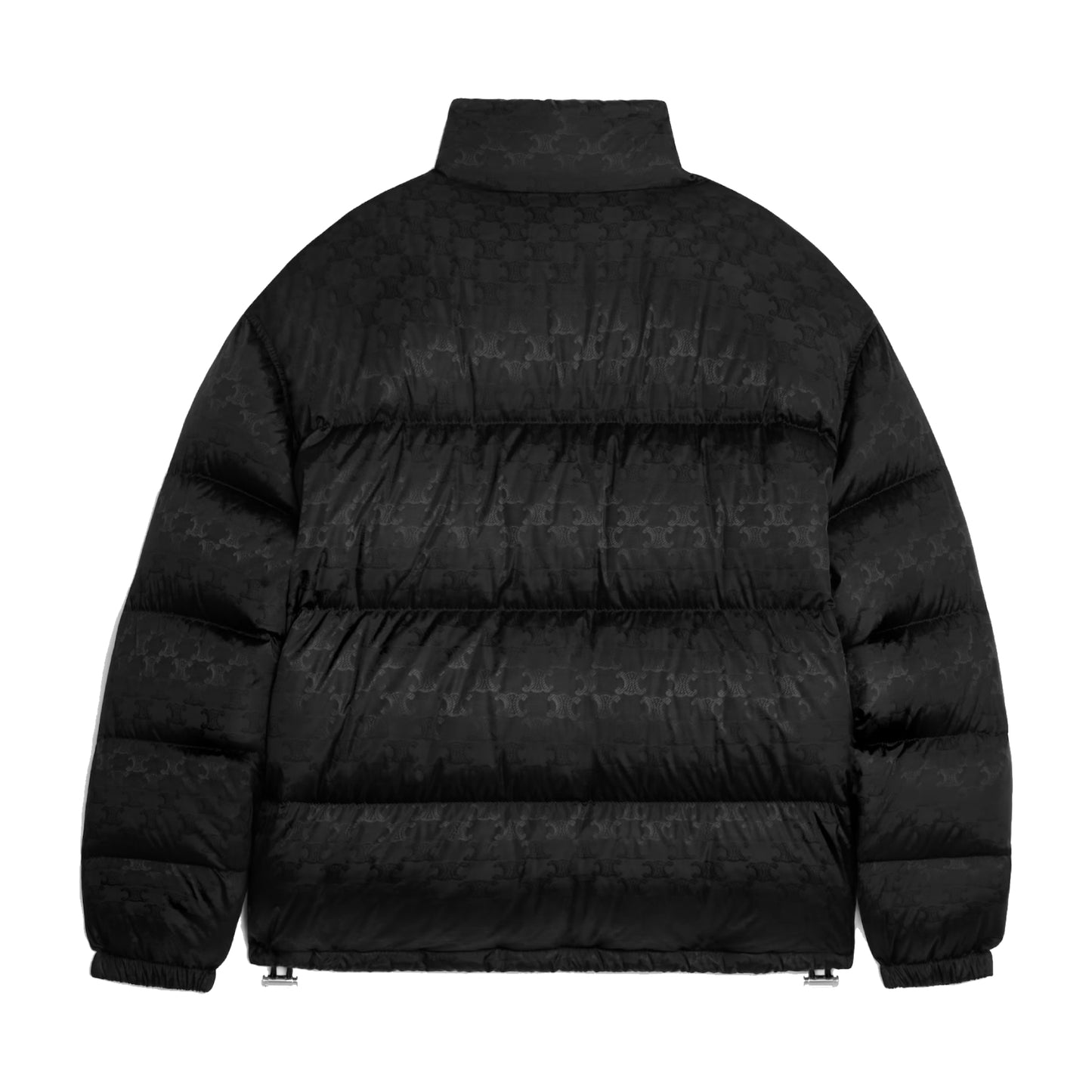 Celine Puffer Jacket in Monogram Jacquard Nylon Black