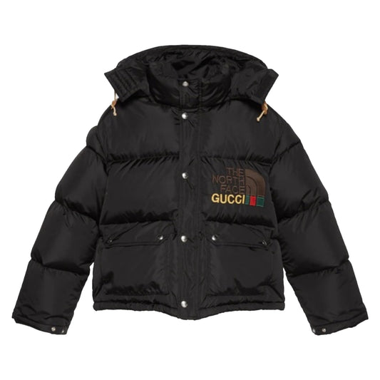 Gucci x The North Nylon Bomber Jacket Black