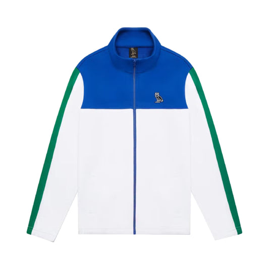 OVO All Court Track Jacket White/Blue/Green