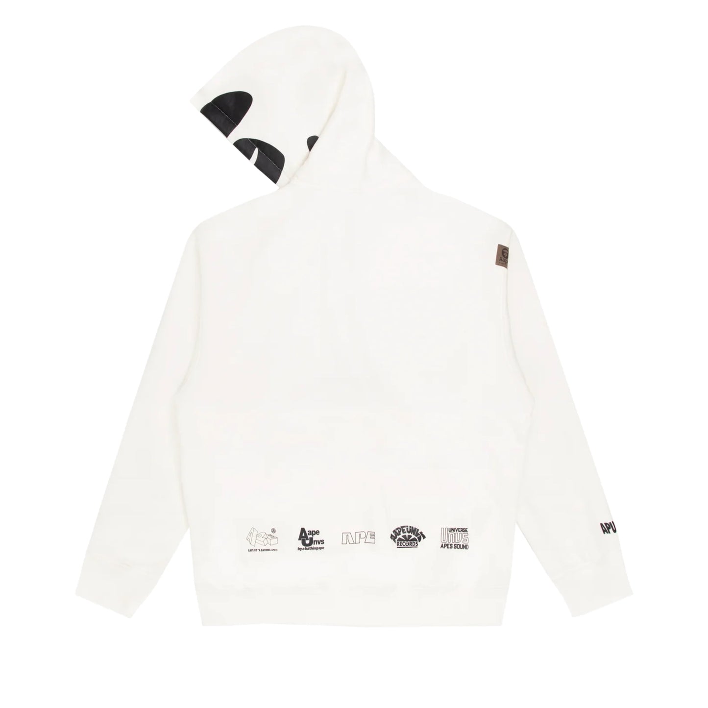 Aape By A Bathing Ape Rhinestone Hoodie White