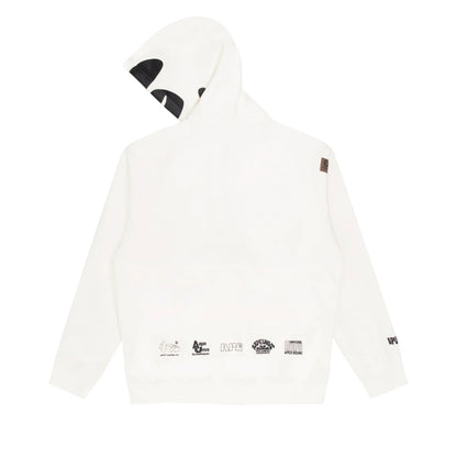 Aape By A Bathing Ape Rhinestone Hoodie White