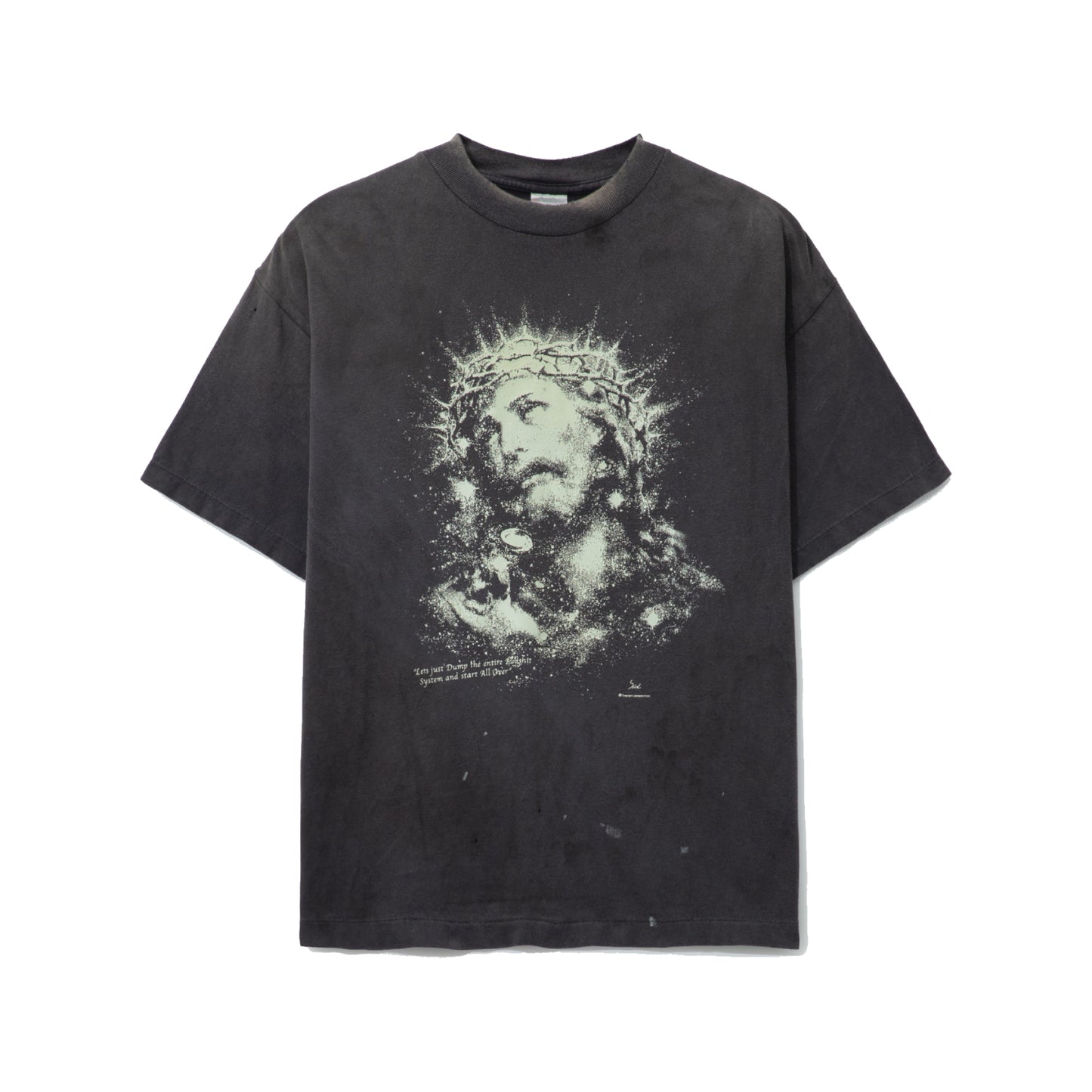 Saint Mxxxxxx Jesus S/S T-Shirt Vintage Black