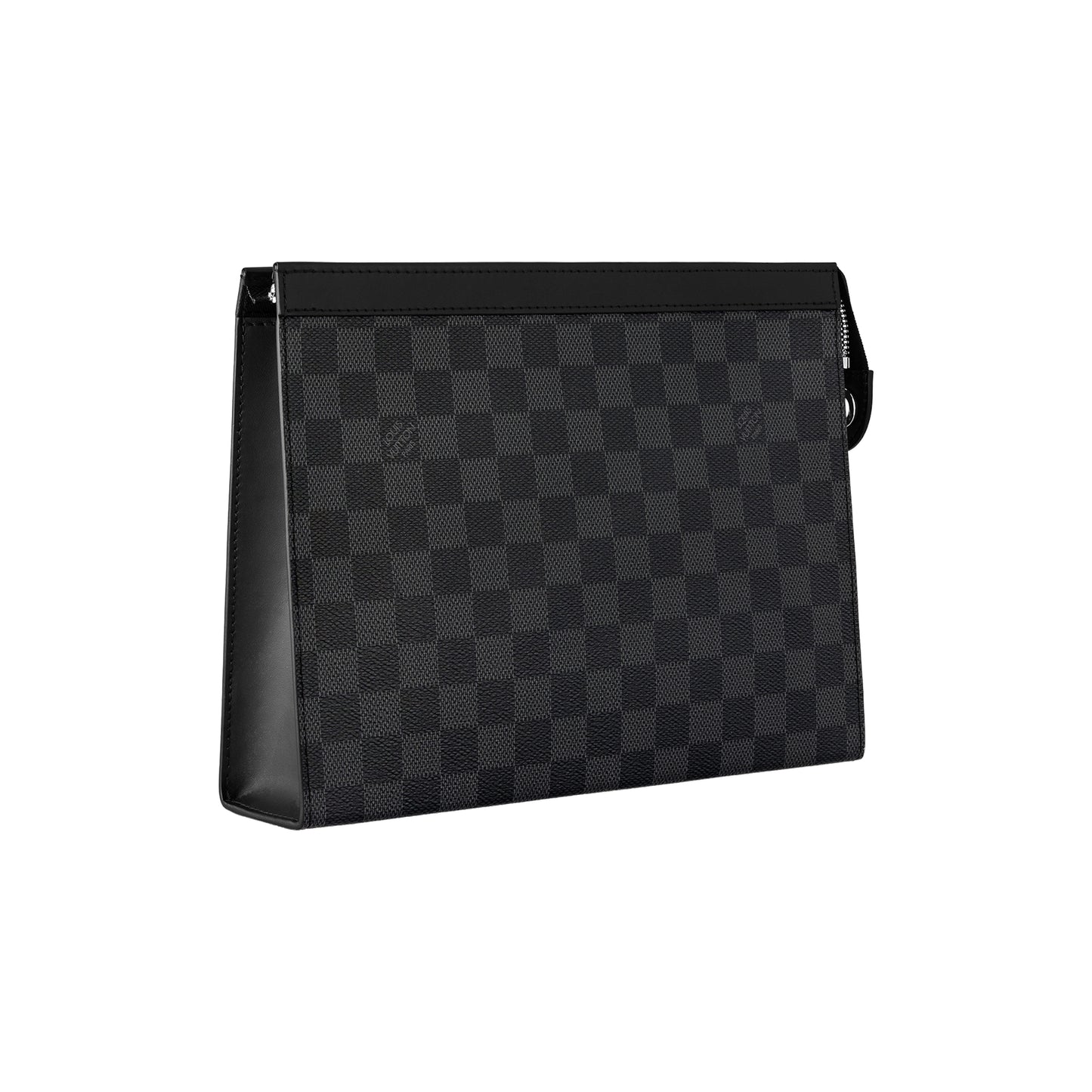 Louis Vuitton Monogram Pochette Voyage MM Damier Graphite Canvas Bag Black