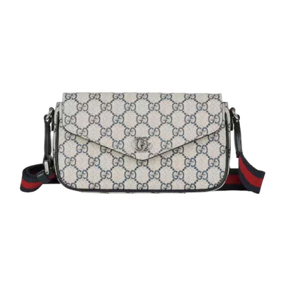 Gucci Ophidia Pochette Bag Beige Grey