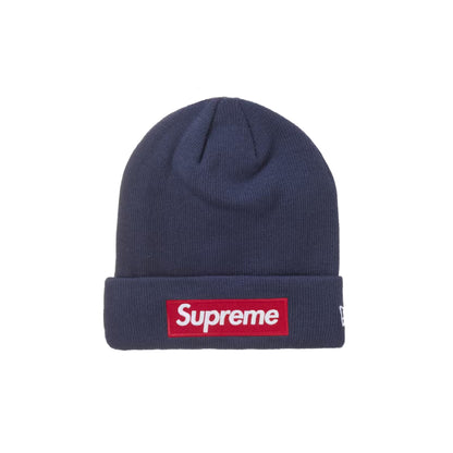 Supreme New Era Box Logo Beanie Navy (FW24)