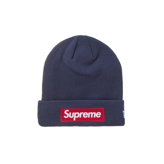 Supreme New Era Box Logo Beanie Navy (FW24)