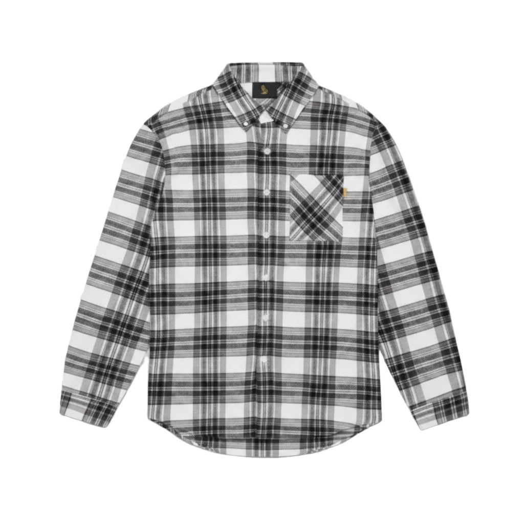 OVO Plaid Flannel Shirt Grey