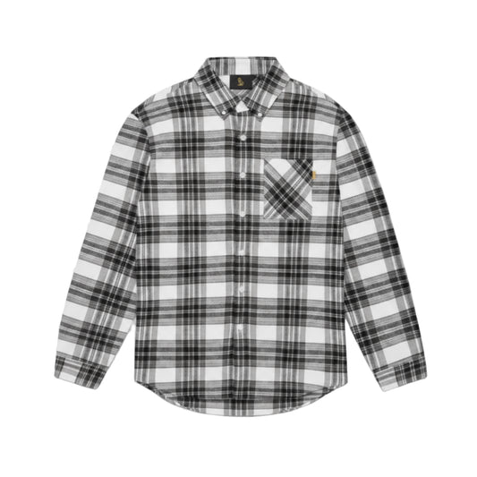 OVO Plaid Flannel Shirt Grey