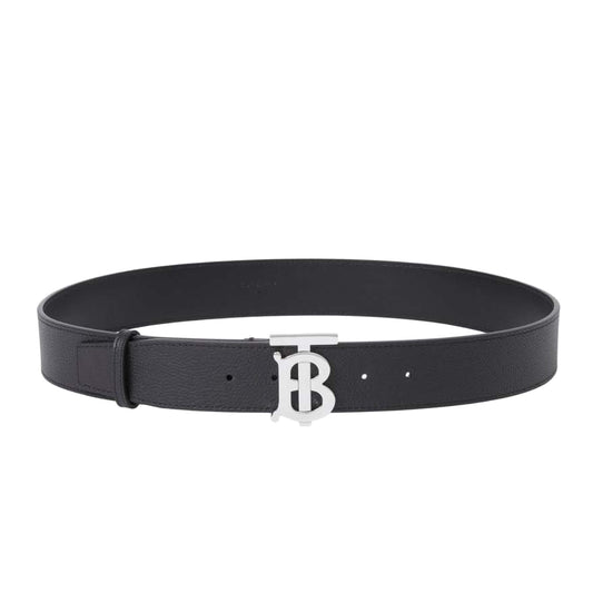 Burberry TB Buckle Belt Pebbled Calfskin Black (Size 85/34)