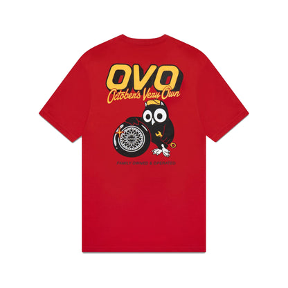 OVO Mechanic Owl T-Shirt Red