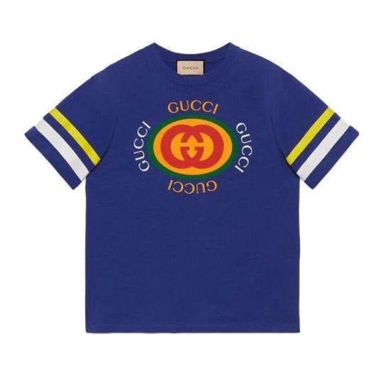 Gucci Cotton Jersey T-Shirt Blue