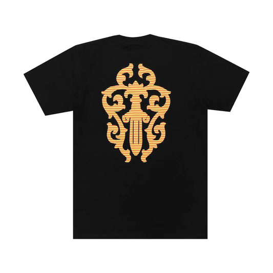 Chrome Hearts Hairy Dagger Pocket T-Shirt Black/Orange