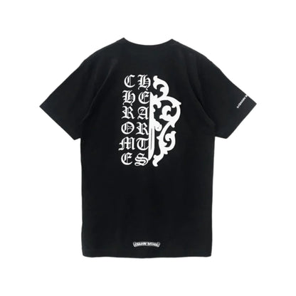 Chrome Hearts Script Dagger Logo T-Shirt Black/White