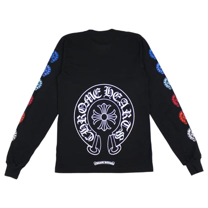 Chrome Hearts Multi Color Horse Shoe L/S T-Shirt Black