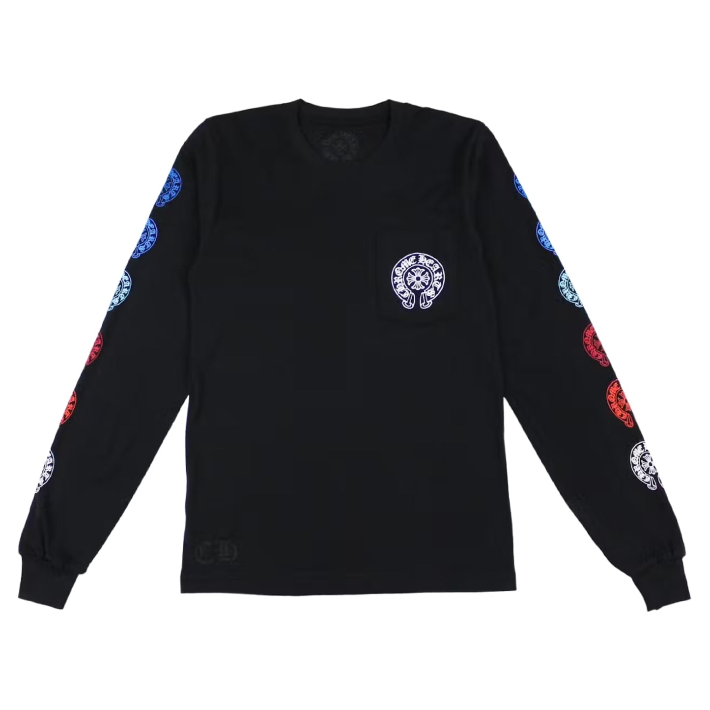 Chrome Hearts Multi Color Horse Shoe L/S T-Shirt Black