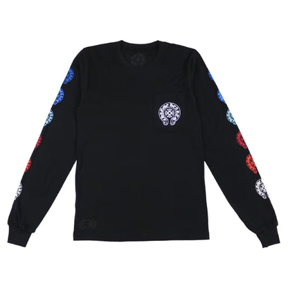 Chrome Hearts Multi Color Horse Shoe L/S T-Shirt Black