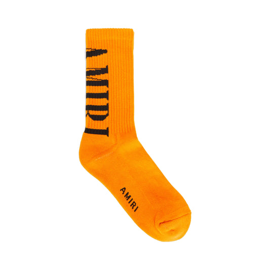 Amiri Vertical Core Logo Socks Orange