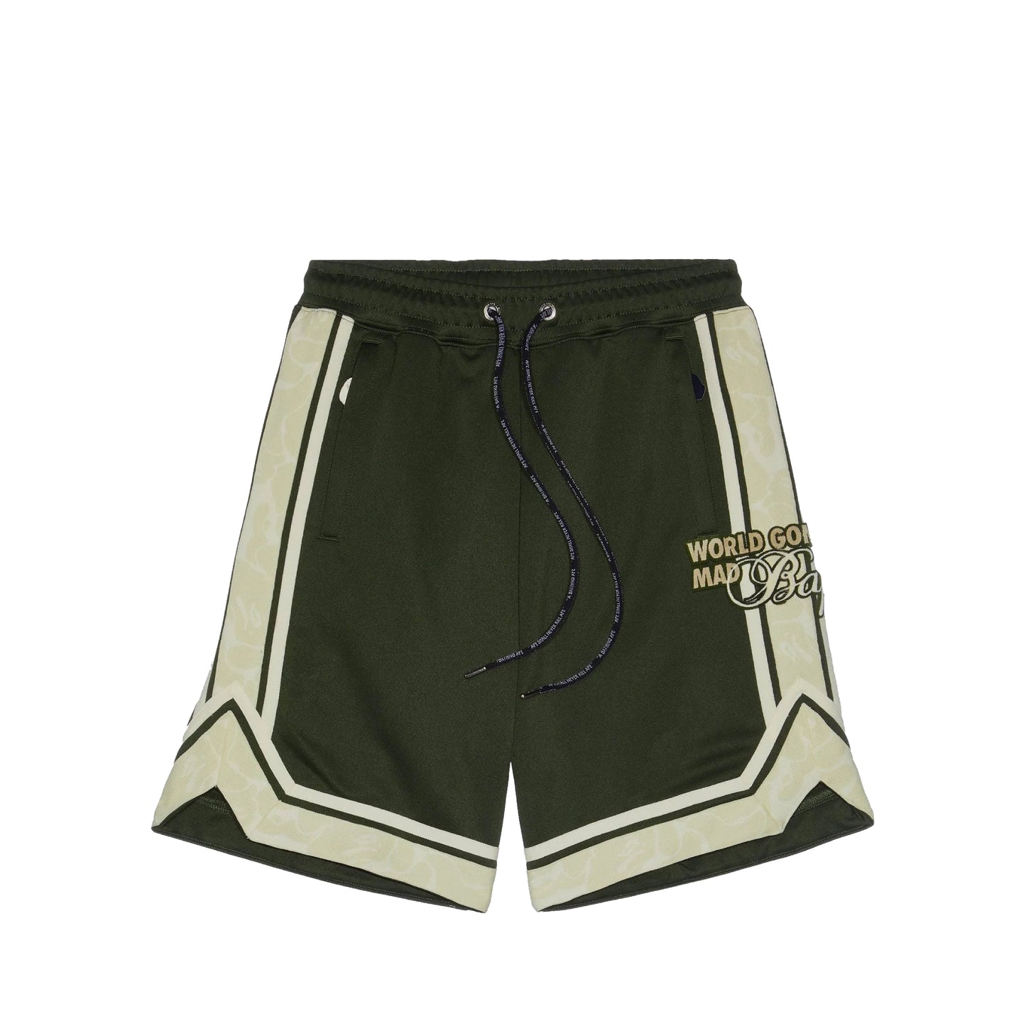 Bape Drawstring Jersey Shorts Green