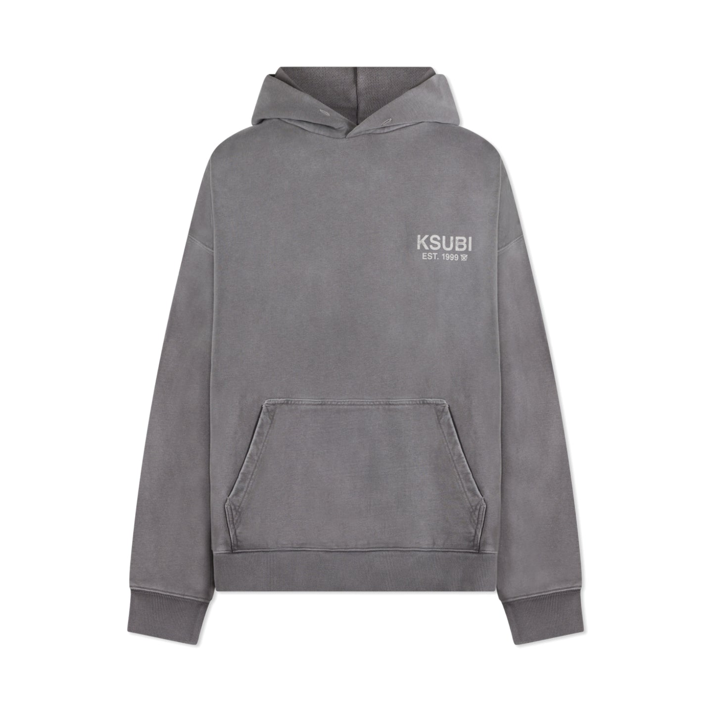 Ksubi State Ekcess Pullover Hoodie Charcoal Fade