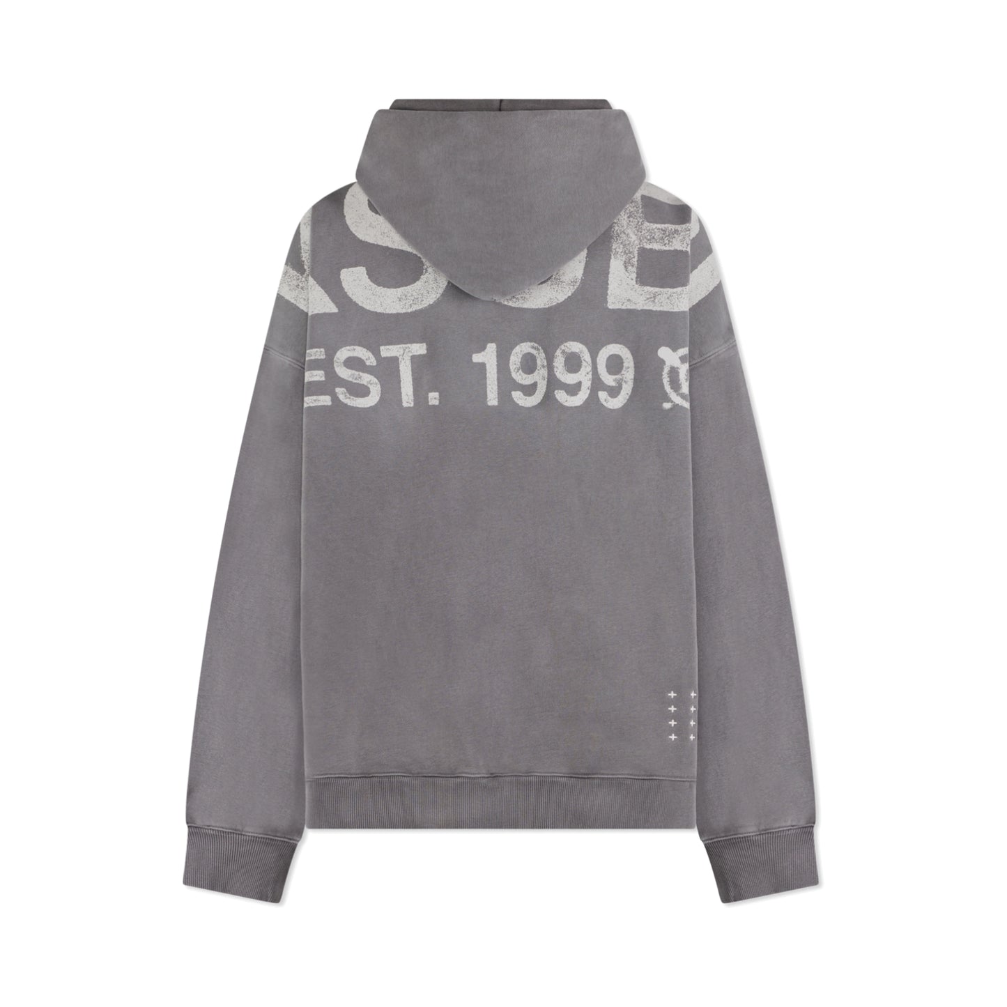 Ksubi State Ekcess Pullover Hoodie Charcoal Fade