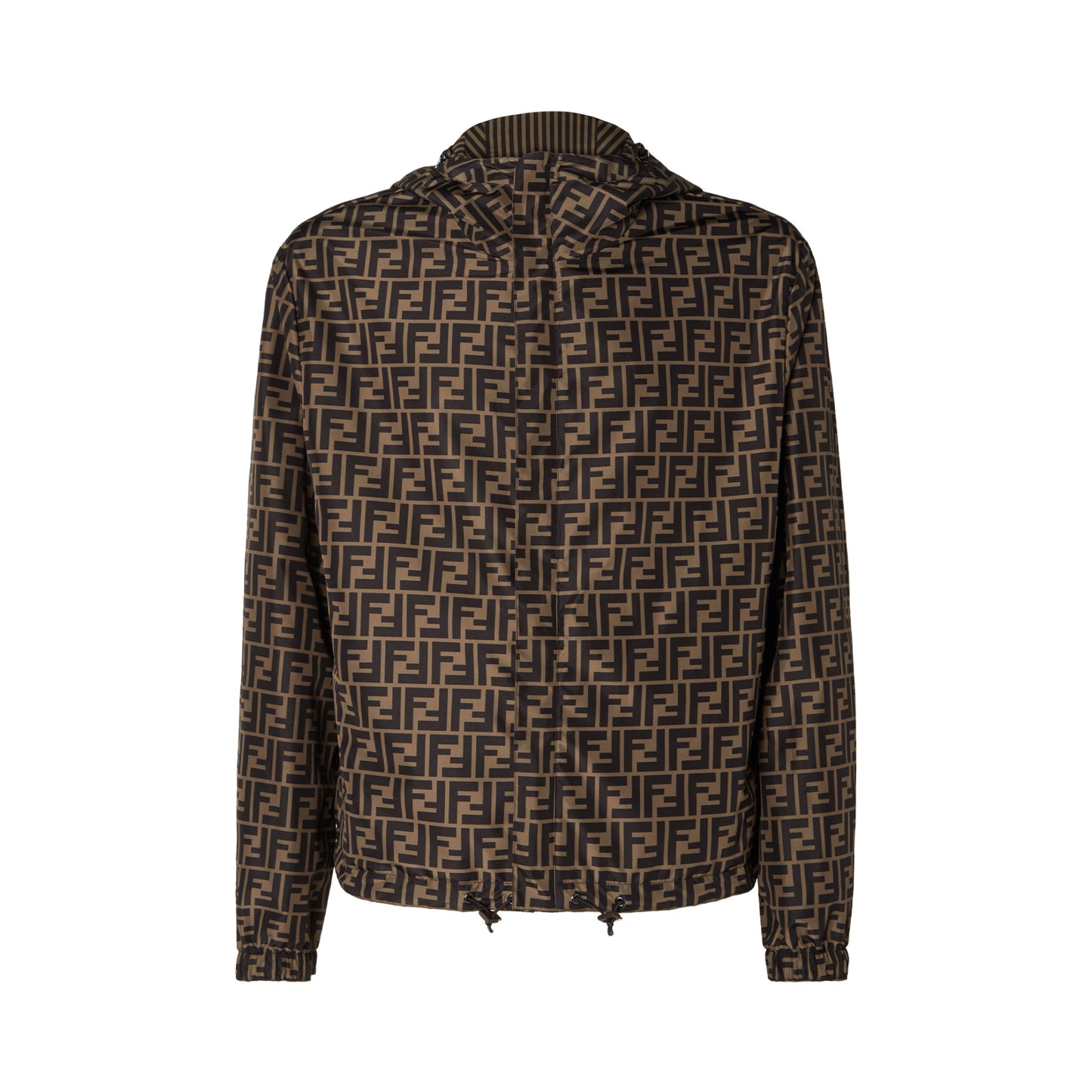 Fendi Blouson Reversible Nylon Windbreaker Brown