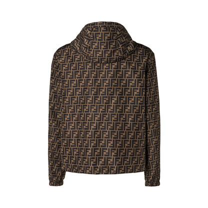 Fendi Blouson Reversible Nylon Windbreaker Brown
