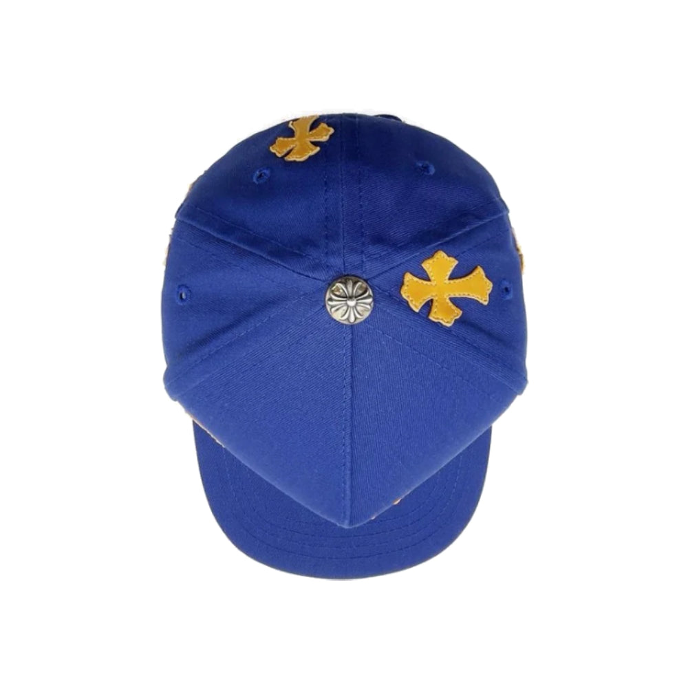 Chrome Hearts CH Multi Cross Patch Trucker Hat Blue/Yellow