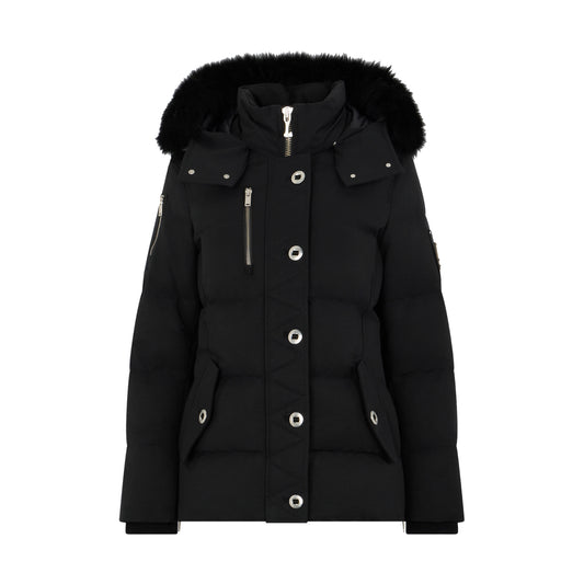 Moose Knuckles Women’s Original Shearling Trim Q3 Jacket Black/Black