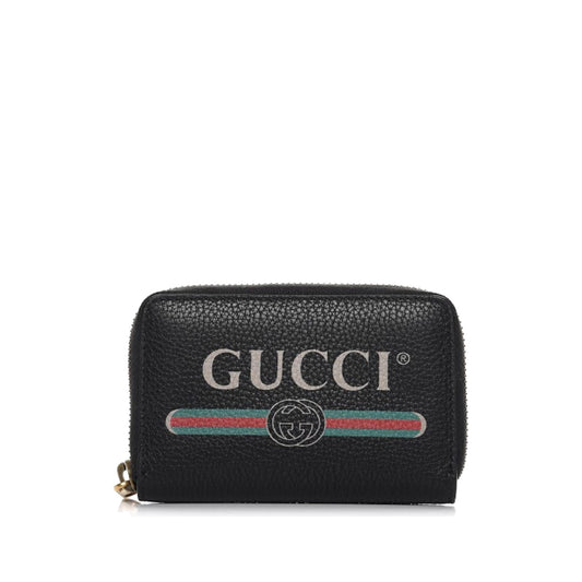 Gucci Zip Around Card Case Black