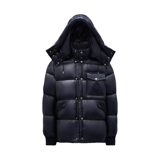 Moncler Lamentin Short Down Jacket Night Blue