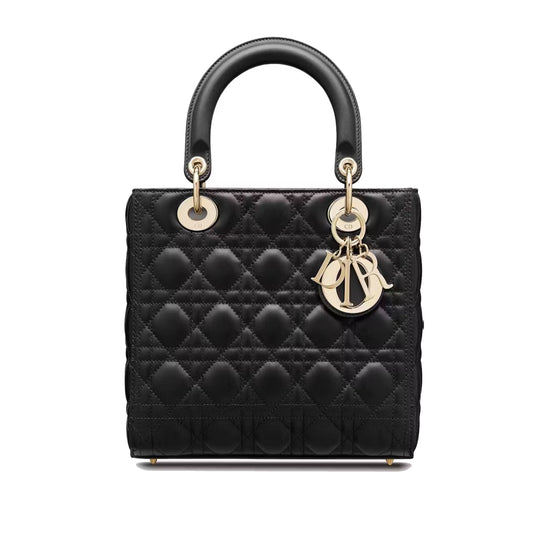 Dior Lady Dior Bag Cannage Lambskin Small Black