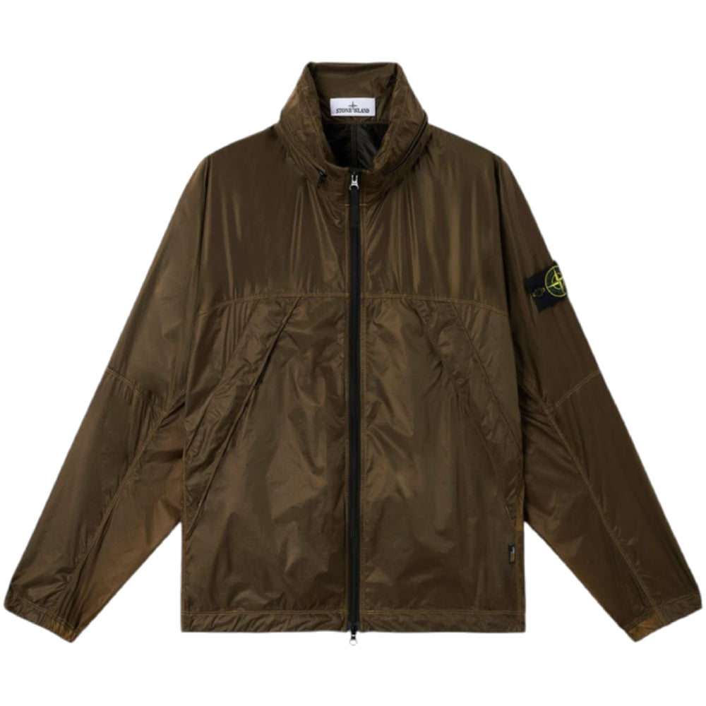 Stone Island Q100007 Ripstop Light HT Nylon Jacket Military Green