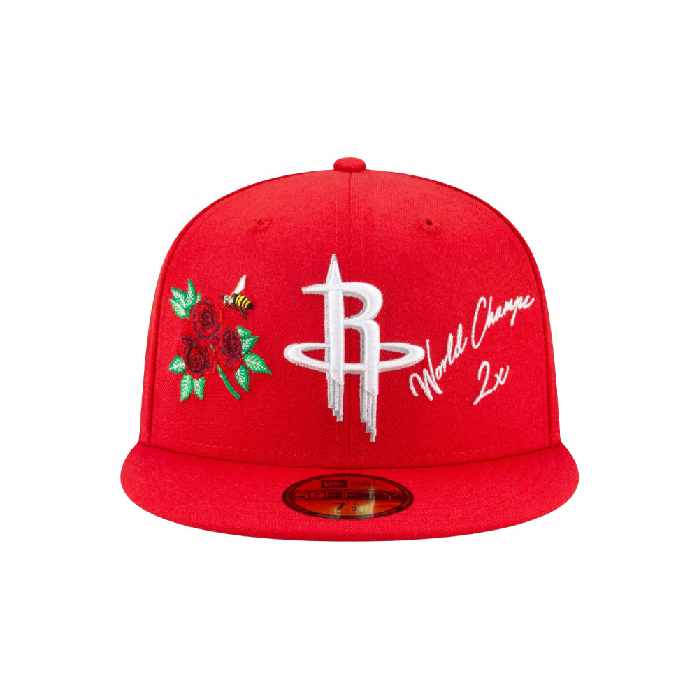New Era Houston Rockets Icon 2.0 59FIFTY Fitted Hat Red (Size 8)