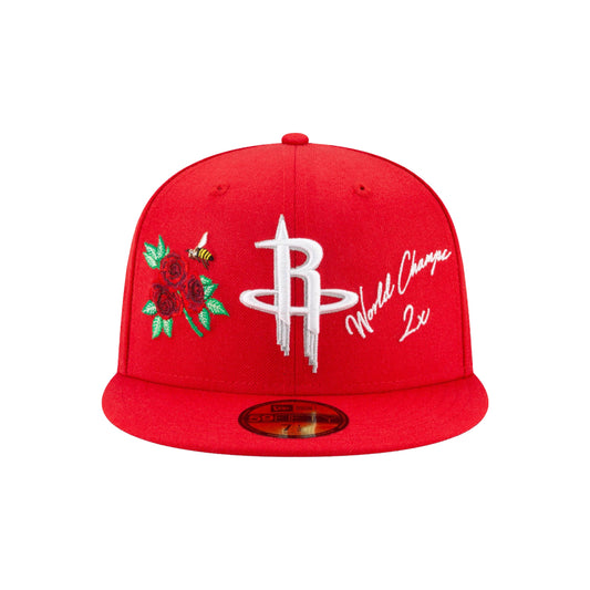 New Era Houston Rockets Icon 2.0 59FIFTY Fitted Hat Red (Size 8)