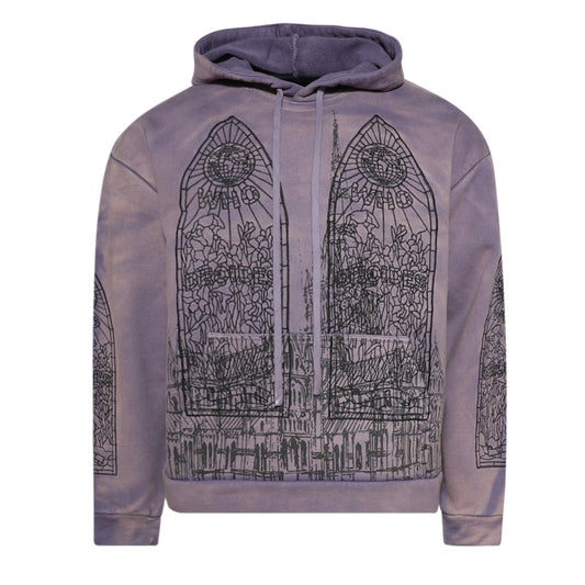 Who Decides War Cathedral Hooded Pullover 'Violet'