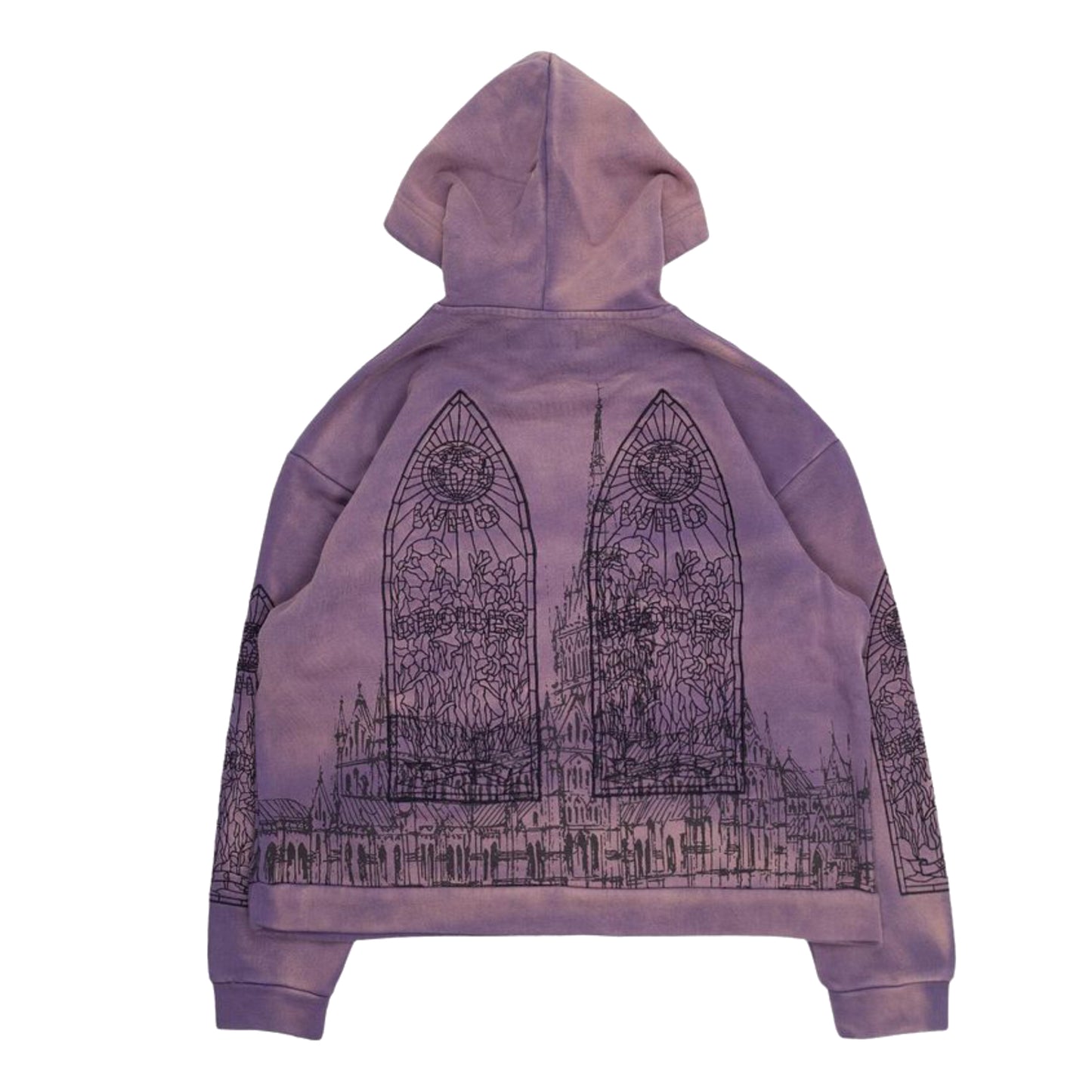 Who Decides War Cathedral Hooded Pullover 'Violet'
