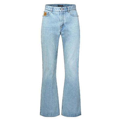 Louis Vuitton LV Icons Flared Fit Denim Pants Light Blue