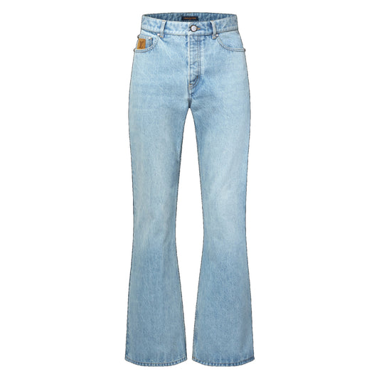 Louis Vuitton LV Icons Flared Fit Denim Pants Light Blue